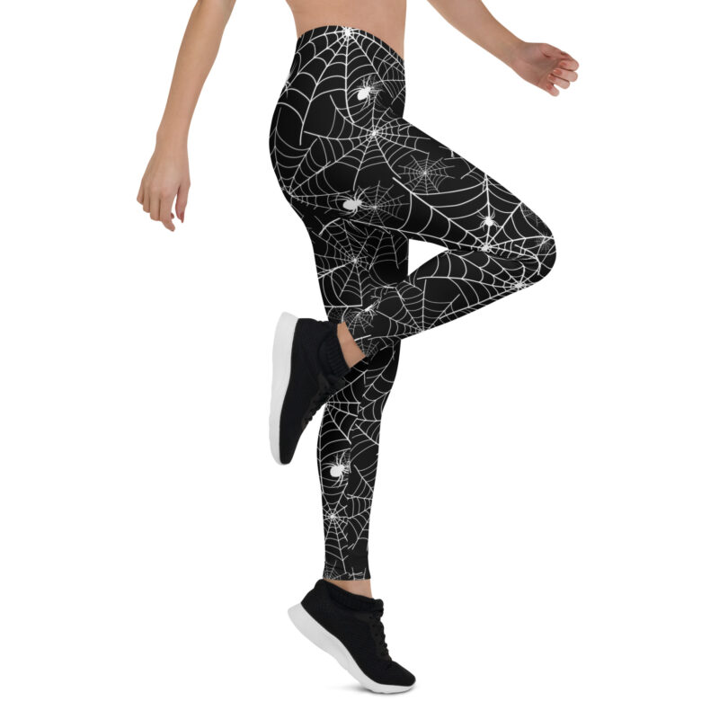 Aegis Fox Spider Web Leggings - Halloween Gothic Design - Image 7